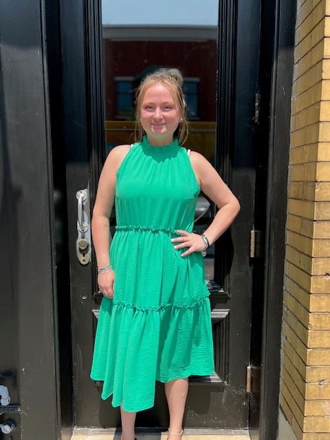 Bridget Halter Tiered Dress
