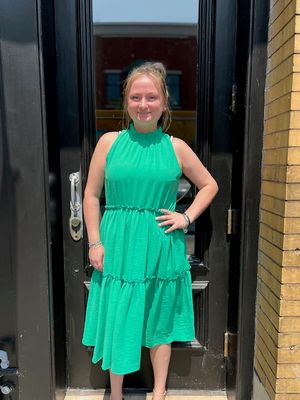 Bridget Halter Tiered Dress