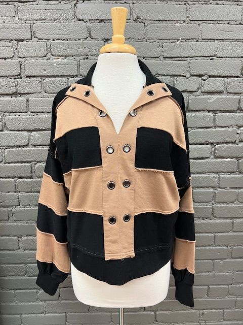 Kaylee Striped Rugby LS