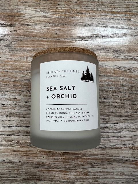 Sea Salt + Orchid Candle