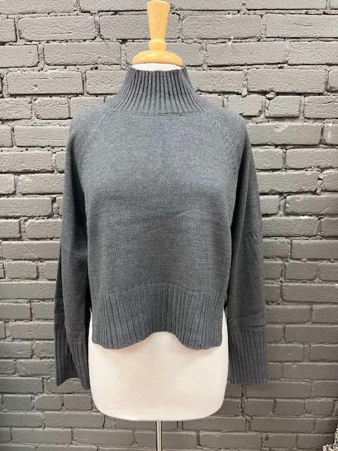 Mindy Mock Cropped Sweater