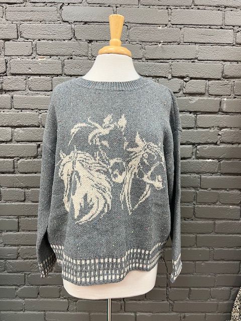 Robin Horse Jacquard Sweater