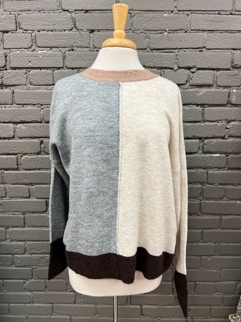 Clarissa Colorblock Knit Sweater