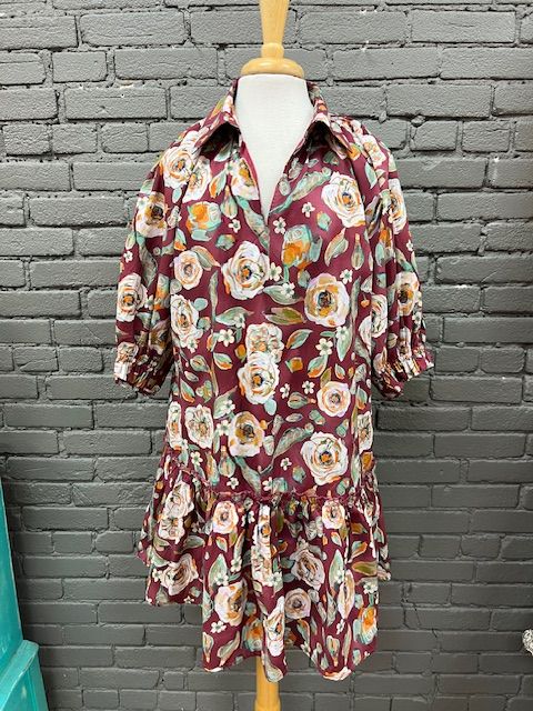 Luna Floral Shirt Dress