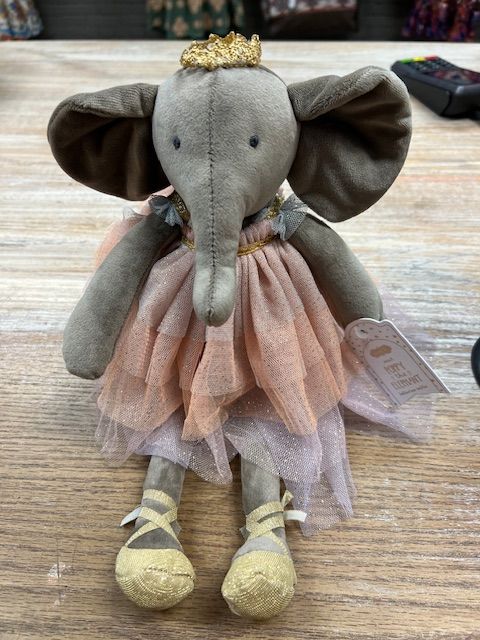 Elephant Velvet Princess Plush