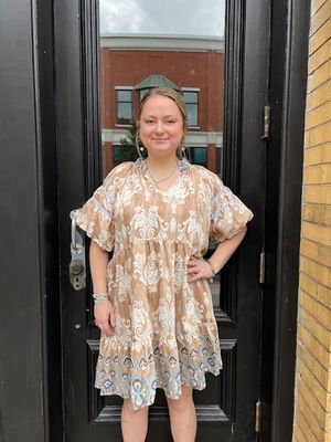 Joyce Boho Flora Tiered Dress
