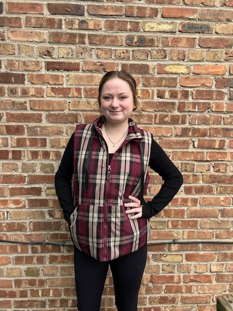 Sienna Plaid Zip Vest