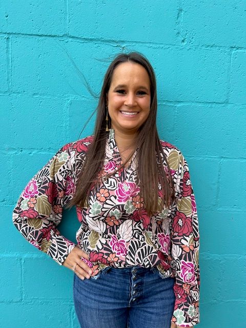 Landon Floral Ruffle LS