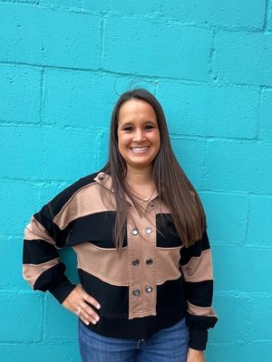 Kaylee Striped Rugby LS