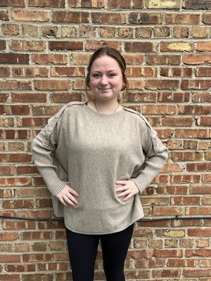 Sheffield Button Sweater- OneSize