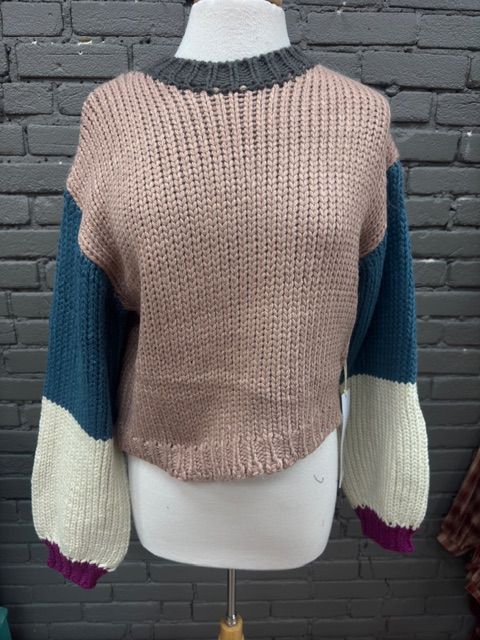 Mattie Colorblock Knit Sweater