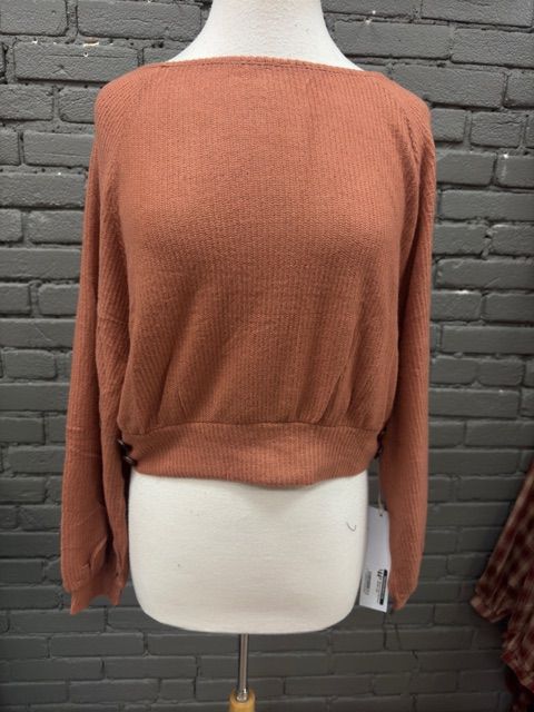 Ramona Camel Side Button Sweater
