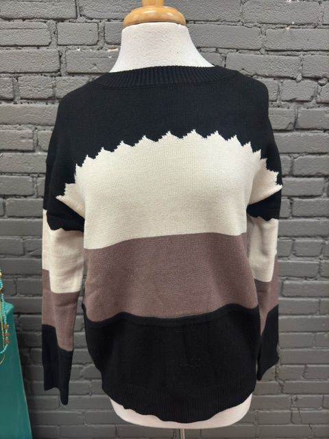 Arden Colorblock Crew Sweater