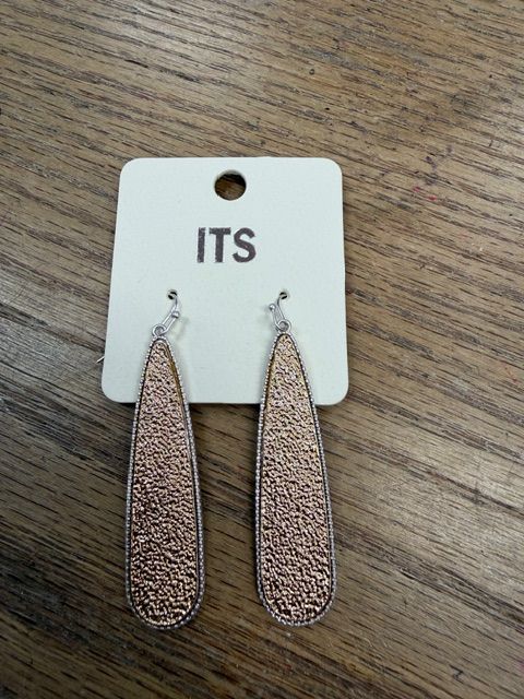 Gold Silver Textured Earrings