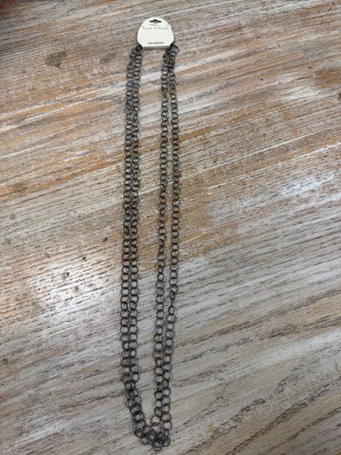 Long Silver Chain Necklace