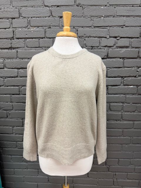 Maya Oatmeal Crew Pullover Sweater