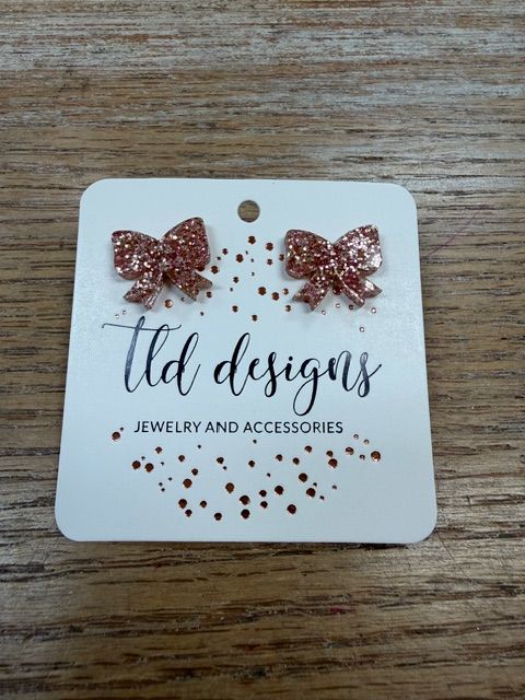 TLD Rose Gold Acrylic Bow