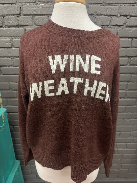 Whitney wine sweater