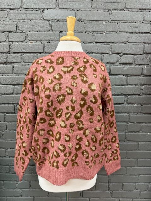 Layla Leopard Pullover Sweater