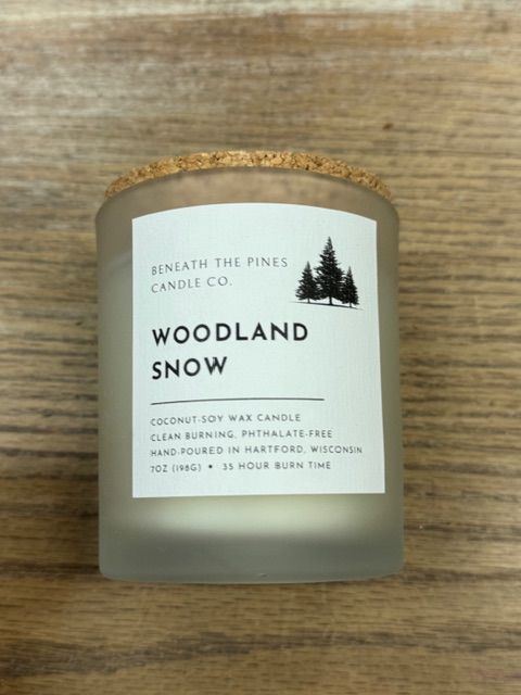 Woodland Snow Candle