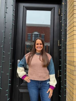 Mattie Colorblock Knit Sweater