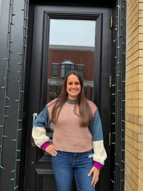 Mattie Colorblock Knit Sweater