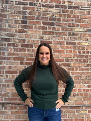 Amelia Hunter Ruffle Mock Neck Sweater