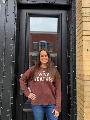 Whitney wine sweater
