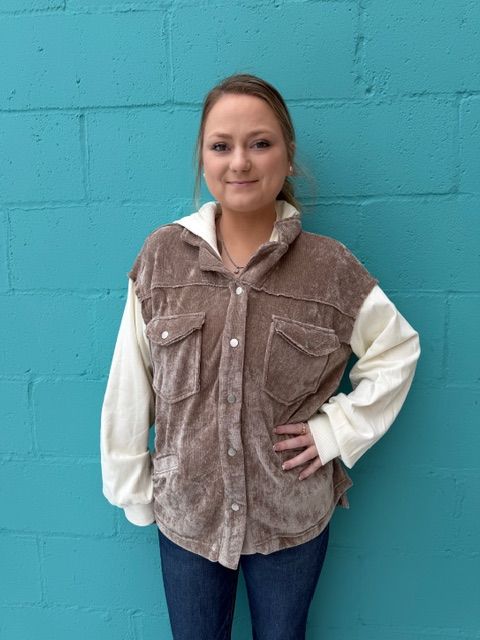 Beth Chenille Hooded Jacket