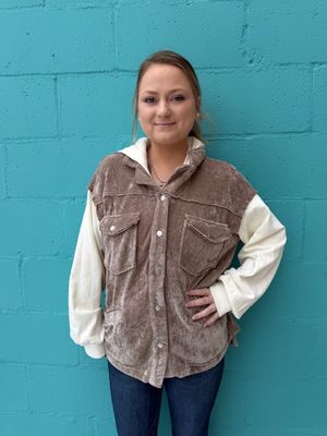 Beth Chenille Hooded Jacket