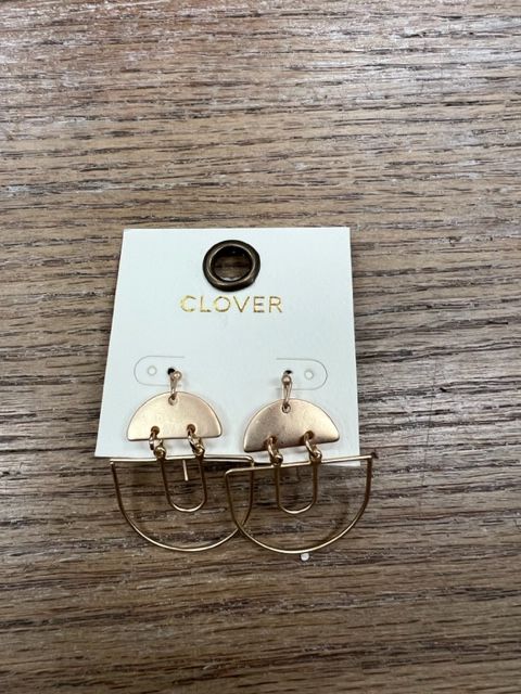 Gold Wire Arch Earrings