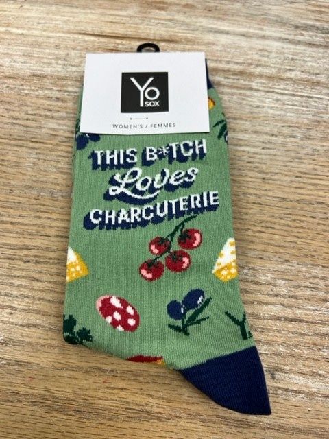 Women's Crew Socks- Charcuterie