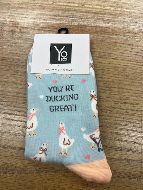 Women's Crew Socks- YoureDoingDucking