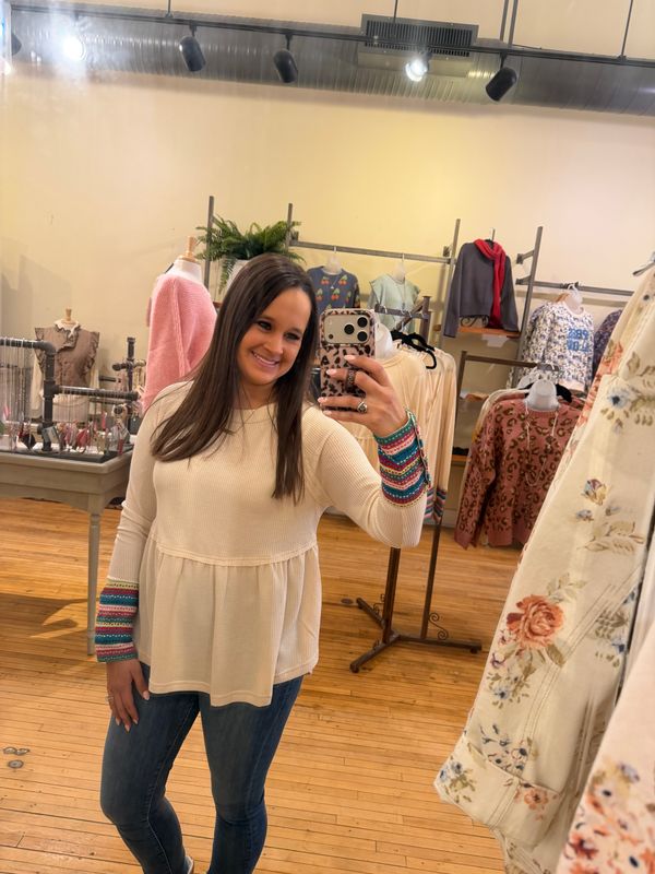 Bailey Babydoll Waffle LS