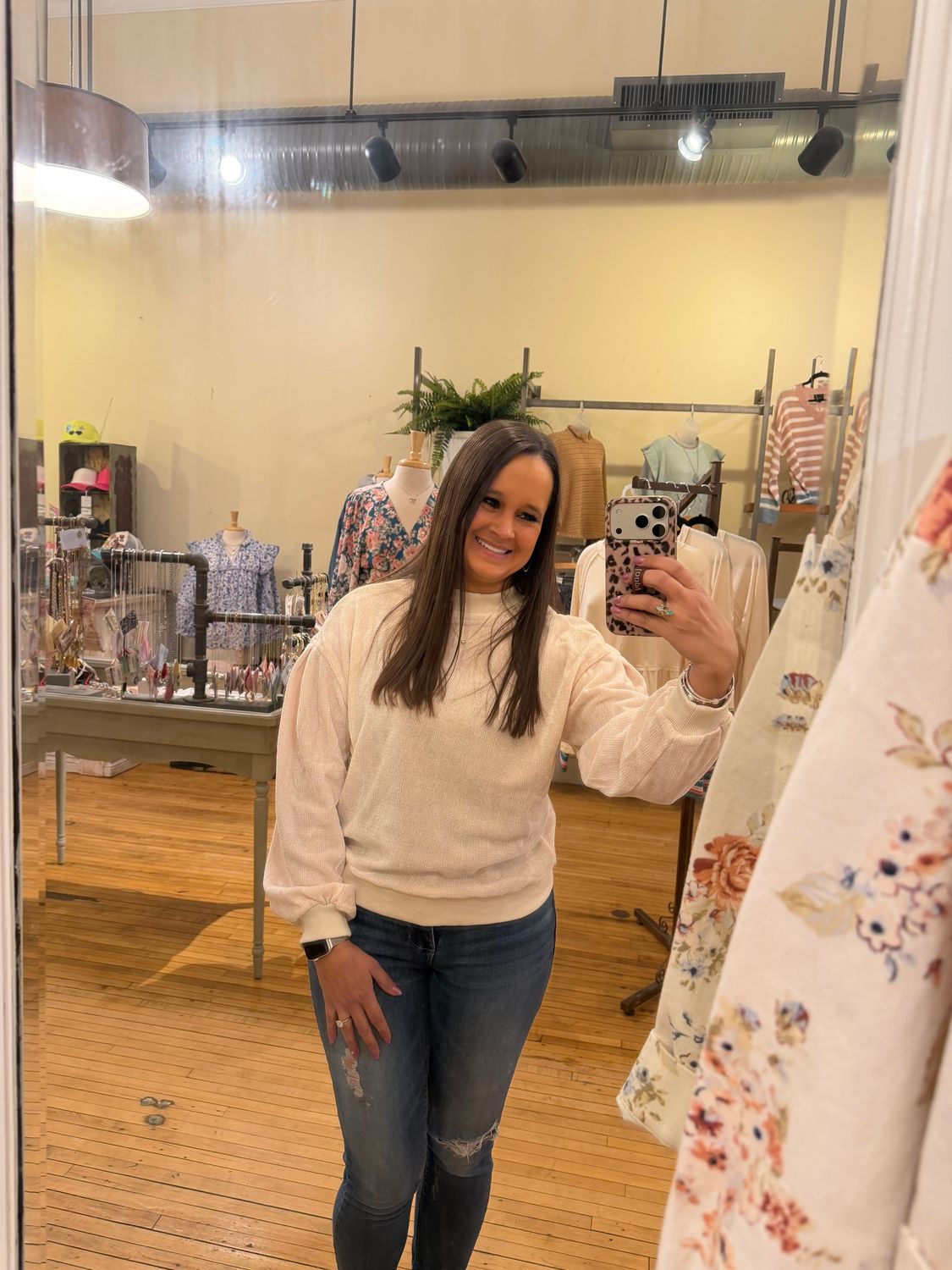 Carly cream long sleeve