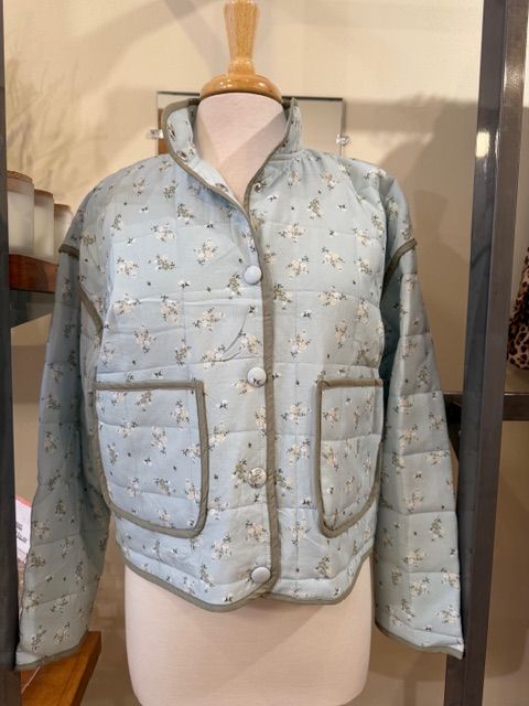 Quinn Quilted Floral Snap Jacket