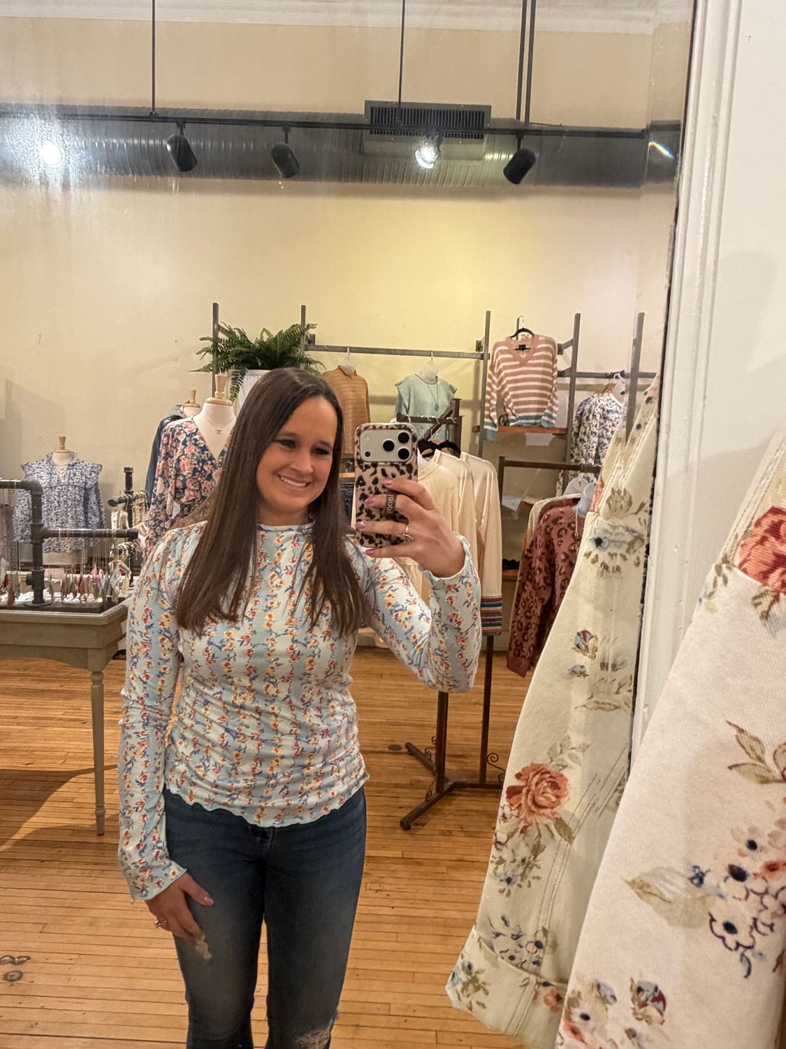 Stella Floral Print LS