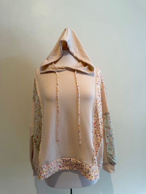 Fiona Floral Colorblock LS Hoodie