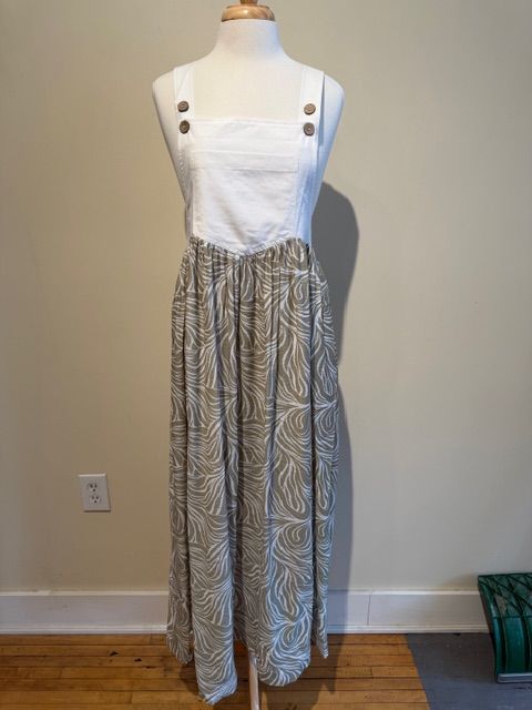 Mabel Marbled Print Overall Dress