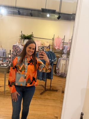 Jill Aztec Button LS