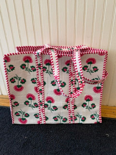 Peony Block Print Tote