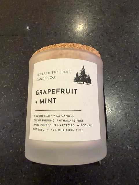 Grapefruit + Mint Candle
