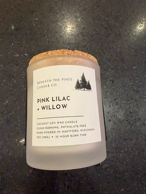 Pink Lilac + Willow Candle