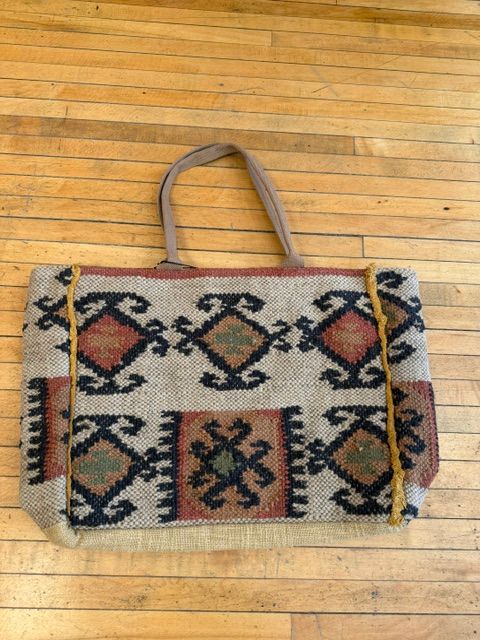 Desert Loom Jute Weekender Bag