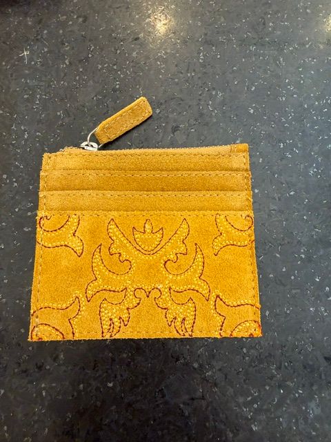 Cactus Sky Western Embroid CC Holder- Mustard