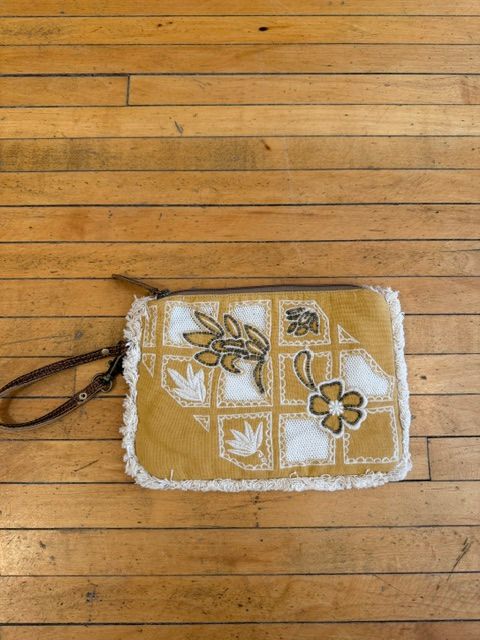 Amber Harvest Embroid Pouch