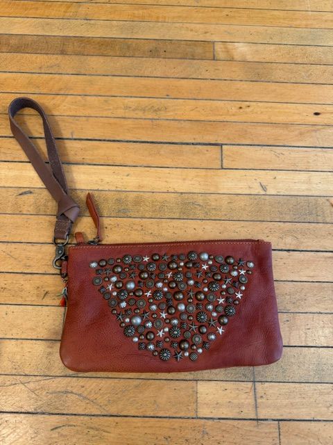 Nova Point Studded Leather Pouch
