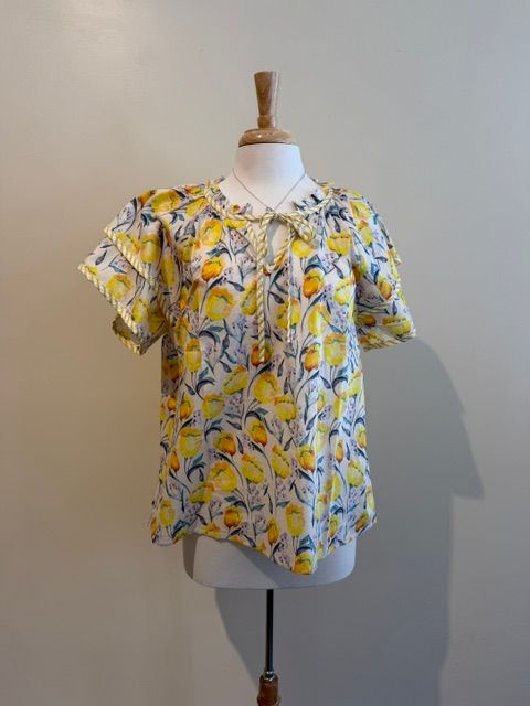 Aubrey Floral Stripe Top