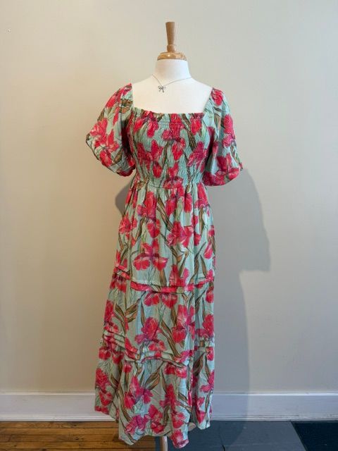 Melanie Floral Smocked Tiered Maxi Dress