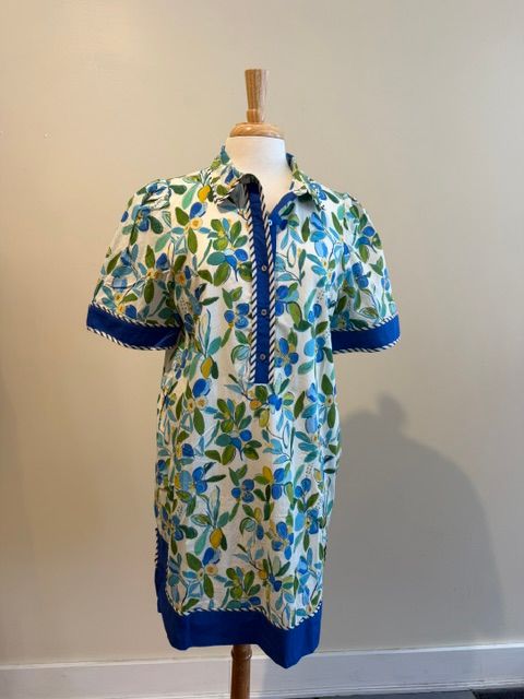 Laura Floral Collared Button Dress